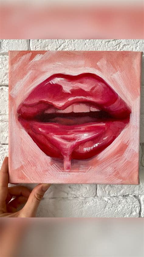 Lips Painting Process 👉🏻 Уроки рисования Рисунки Рисование