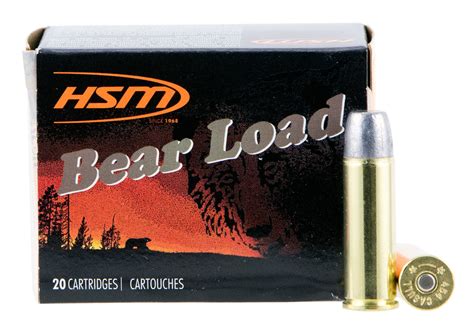 Hsm Ammo Bear Load 454 Casull 325gr Wide Flat Nose Ammunition 20