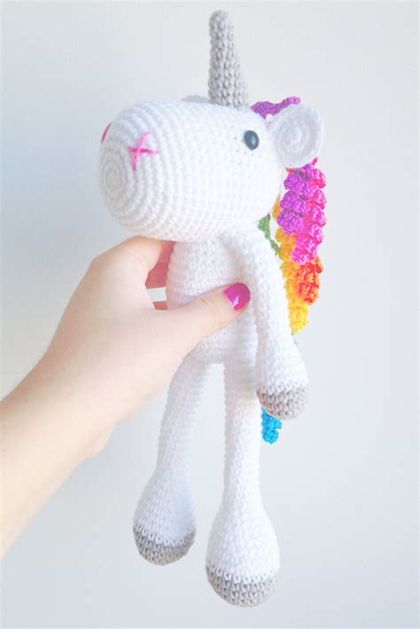 Unicorn Plush Unicorn Stuffed Animal Unicorn by MarigurumiShop