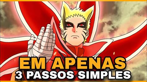 Como Desenhar O Naruto Modo Barion Passo A Passo Youtube