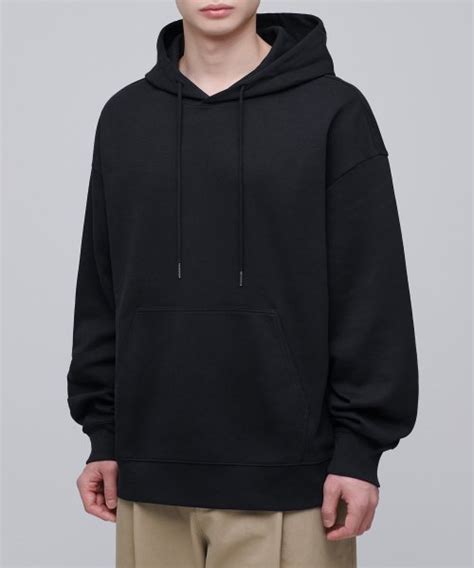 Musinsa Musinsa Standard Flat Terry Oversized Hooded Sweatshirt Black