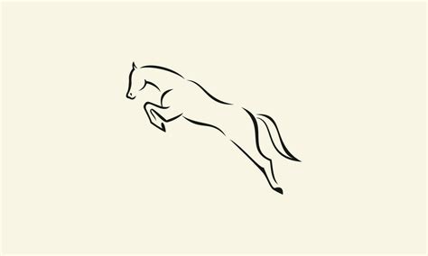 line art horse jumping logo 29179598 Vector Art at Vecteezy