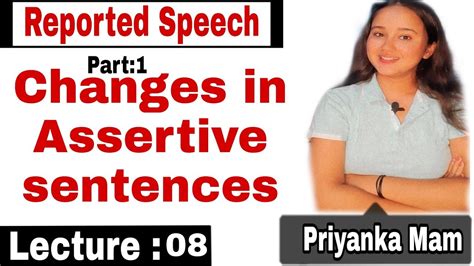 reported speechlecture partpriyanka mamenglish grammar youtube