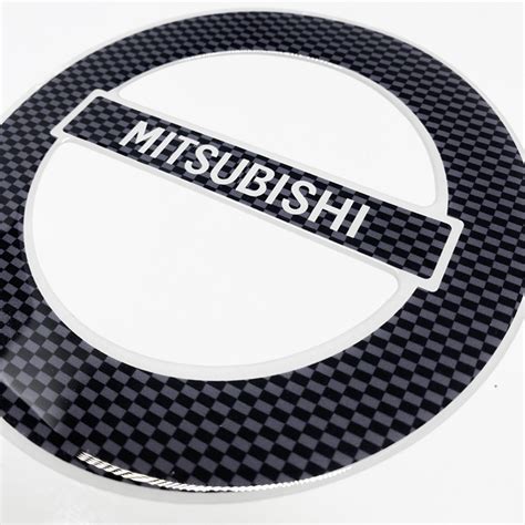 Adesivo Carbono Lancer Tampa Do Combust Vel Logo Mitsubishi Sportinox