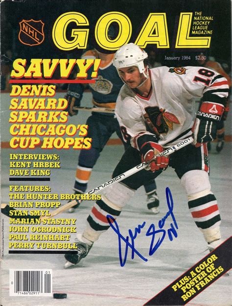 GOAL Magazine Autograph Project: DENIS SAVARD