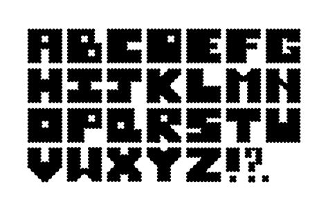 Pixel Typeface Design Boba On Behance