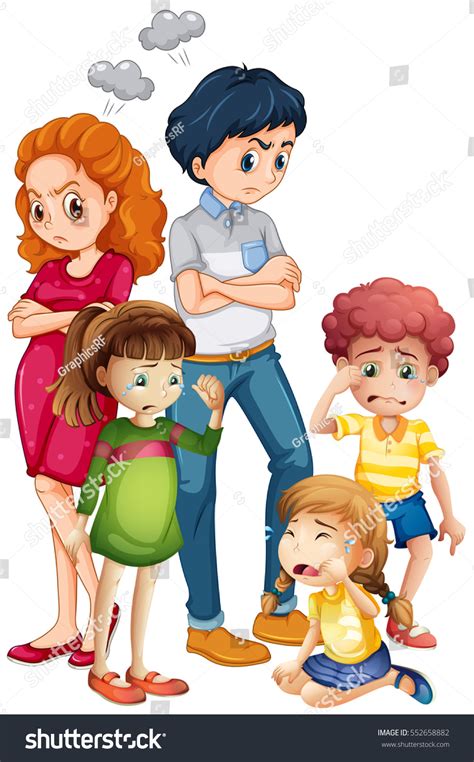 734 Sad Family Clipart Images, Stock Photos & Vectors | Shutterstock