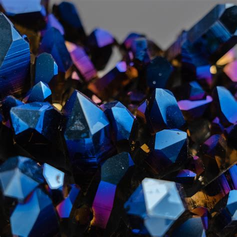 Genuine Cobalt Aura Quartz Cluster Astro Gallery Touch Of Modern