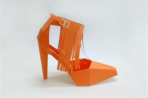 Diy Tassle High Heel Shoe 3d Papercraft By Paper Amaze Thehungryjpeg