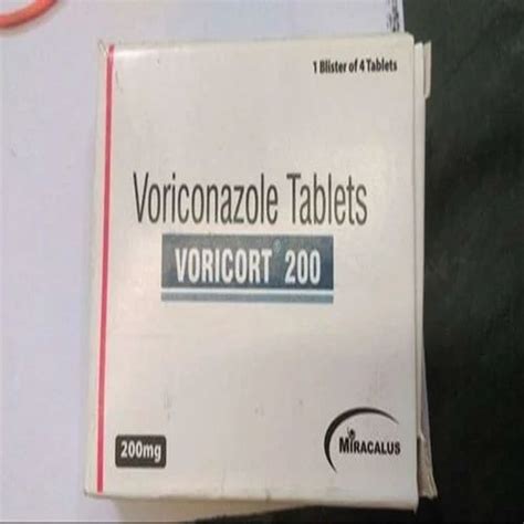 Voriconazole 200mg Voricort 200 Tablet 4 Tablets In 1 Strip