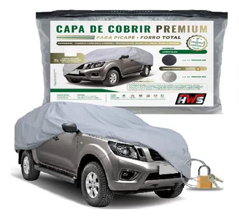 Capa Para Carro Picape Hws Premium Forrada Carbon Titanium