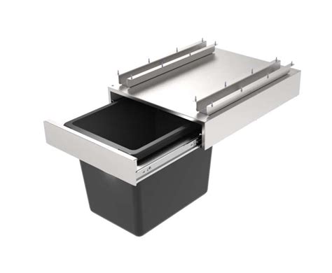 Купить Урна подвесная выдвижная Атеси УПВ-60-02 | Синтез ТехВес