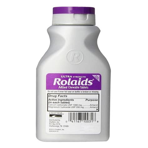 Antacid Tablets Rolaids Ultra Strength Chewable 72 Count Stayjuve