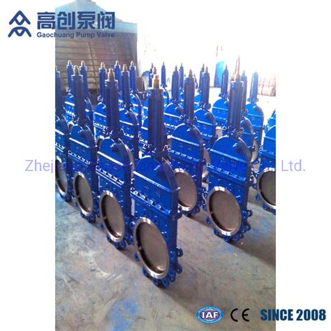 Handle Wheel Bolted Bonnet Industrial Knife Gate Valve China Handle Wheel Knife Gate Valve And