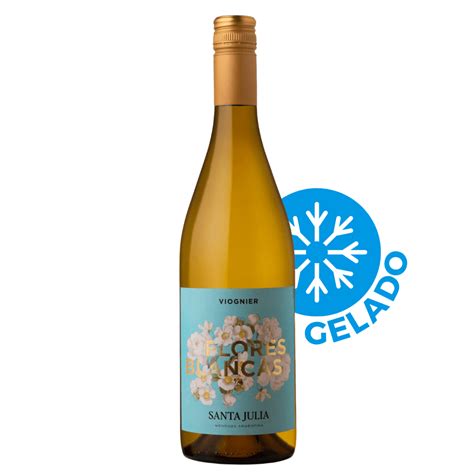 Vinho Santa Julia Flores Blancas Viognier Gelado Casa Vinhos