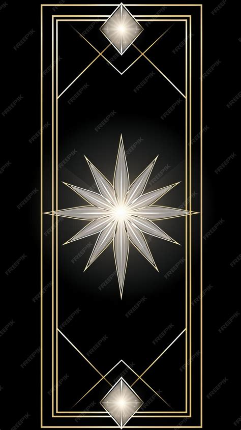 Premium Photo | A black and gold star on a black background