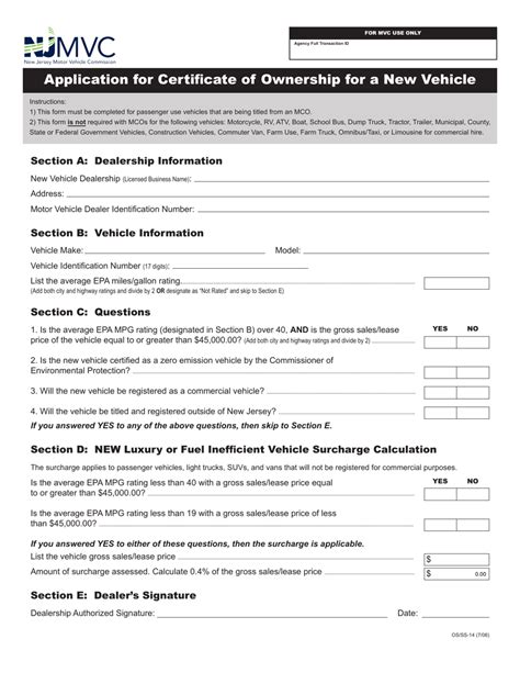 Form Os Ss 14 Fill Out Sign Online And Download Fillable Pdf New Jersey Templateroller