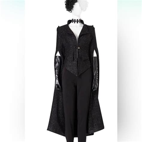 Other Cruella Deville Costume Black Includes Jacket Wig Pants Gloves