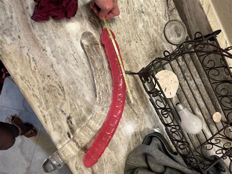 Amazon 11 8 1 3 Inches Small Double Dildo Crystal Jelly Realistic Anal Long Dildo Penis