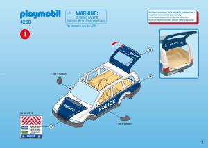 Mode Demploi Playmobil Set Police Voiture De Police Et Patrouille