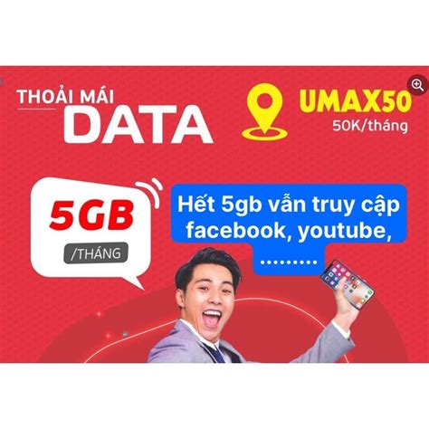 Mua Sim Viettel Umax50n Không Giới Hạn Dung Lượng Data Chỉ 50k 1 Tháng