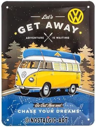 Nostalgic Art Retro Tin Sign Volkswagen Bulli T1 Let S Get Lost