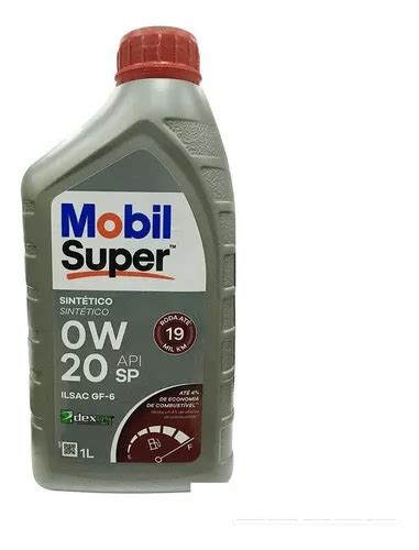 Óleo Do Motor Mobil Super 0w 20 Api Sp Ilsac Gf 6