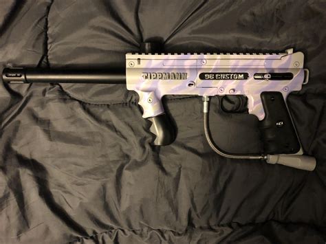 Custom painted my girls paintball gun : r/paintball