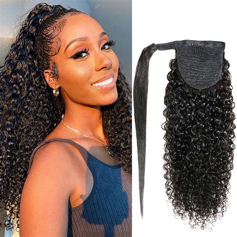 Amazon Yepei Curly Ponytail Extension Human Hair For Black Women