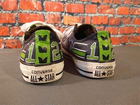 CUSTOM converse CHUCK TAYLOR / SEATTLE SEAHAWKS - men… - Gem