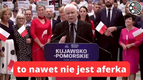 Jarosław Kaczyński Nie ma afery to nawet nie jest aferka YouTube