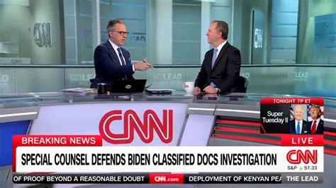 Jake Tapper Presses Adam Schiff On His Anger One News Page Video