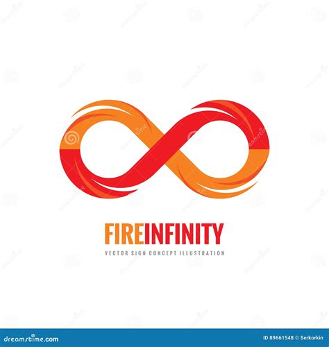 Infinity Vector Logo Template Concept Illustration In Flat Style