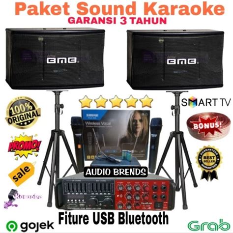 Jual PAKET KARAOKE SPEAKER BMB CS 350 ORIGINAL GARANSI RESMI SIAP PAKAI