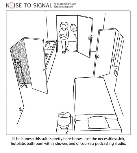 Studio apartment - Noise to Signal Cartoon