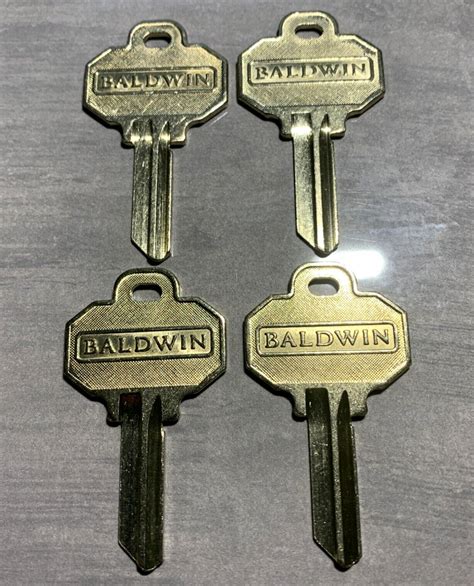 4 Keys Total Brand New Baldwin 5 Pin Key Blanks Model Number Bal8335152