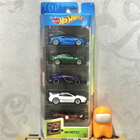Promo HOT WHEELS GIFT PACK HW EXOTICS BUGATTI CHIRON V VENENO LUTOFIA Diskon Di