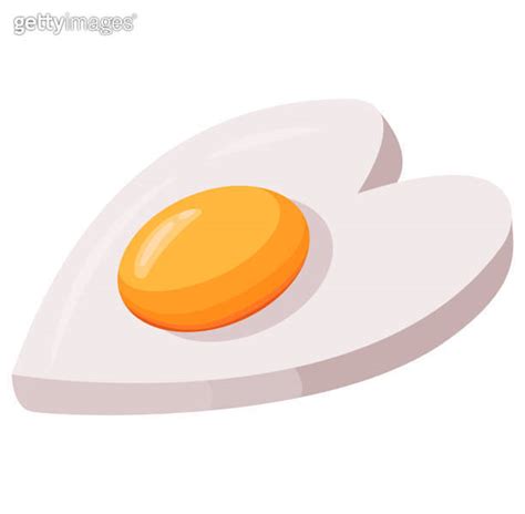 Fried Egg Like Heart Egg Heart Shape Breakfast Fried Chicken Egg With