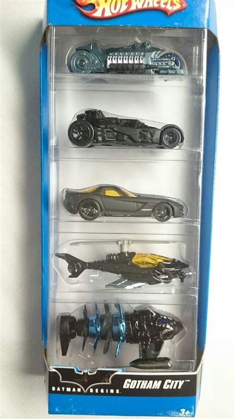 HOT WHEELS BATMAN BEGINS GOTHAM CITY CARS PACK BATCOPTER VIPER
