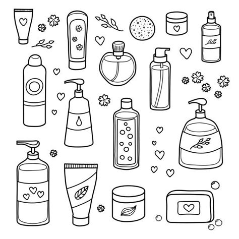 Shampoo Bottle Outline Drawing