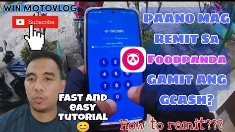 Paano Mag Remit Sa Foodpanda Gamit Ang Gcash Foodpanda Rider Vlog