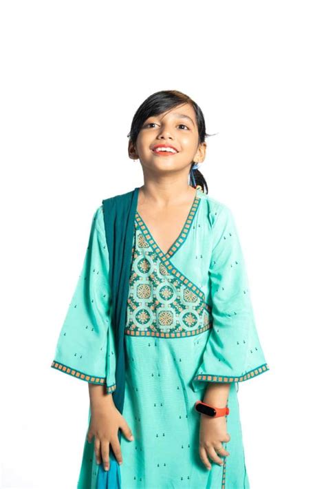 Pastel Green Linen Printed And Tie Dyed Salwar Kameez Set For Girls Kay Kraft