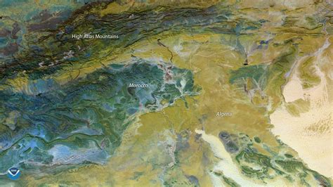 Atlas Mountain Range Map