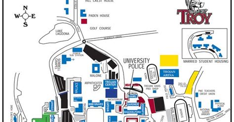 Troy University Campus Map