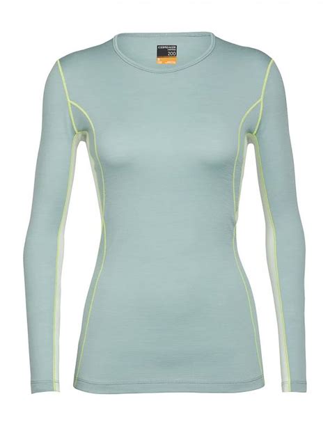 Icebreaker 200 Oasis Deluxe Long Sleeve Crewe Damen 200 G M² Merino