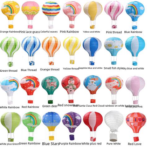 Hot Air Balloon Paper Lantern Wedding Decoration Paper Lantern Shooting Props Birthday Party