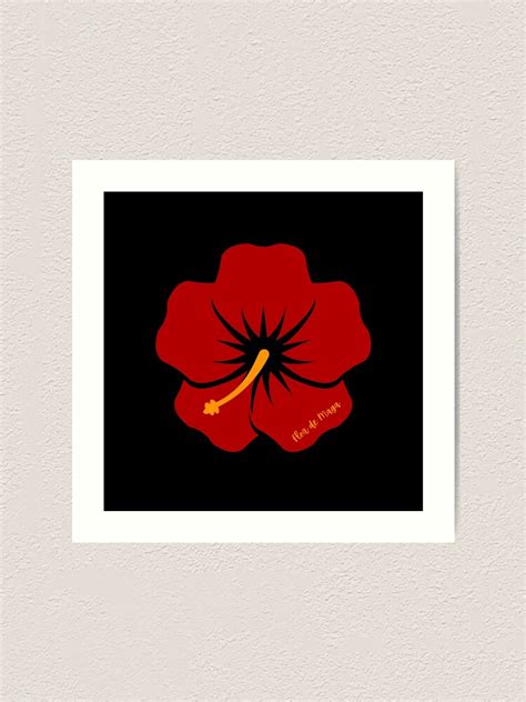 Flor De Maga Puerto Rico Tropical Flower Art Print By Rramos2020