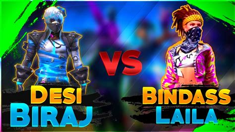 Biraj Challenge Me To Win Clash Squad Custom Desi Biraj Vs Bindass