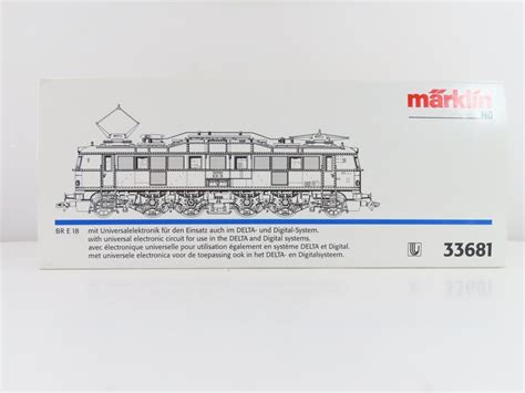 Märklin H0 33681 Elektrolokomotive 1 BR E18 DRG Catawiki