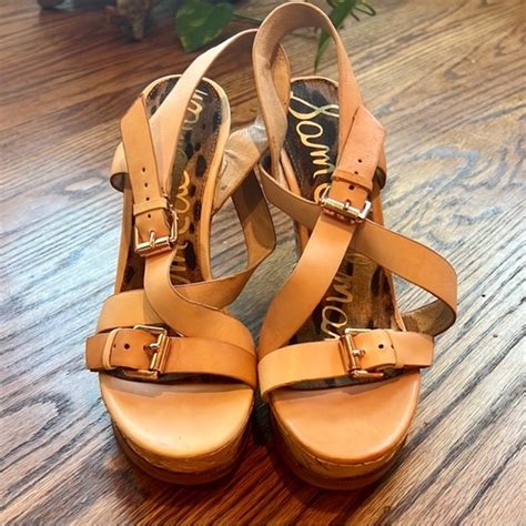 Sam Edelman Shoes Nwot Sam Edelman Tan Nude Josie Leather Sandals